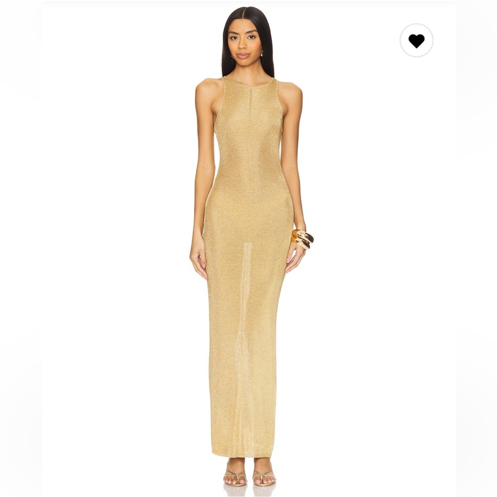NWT Guizio Odette dress in Gold